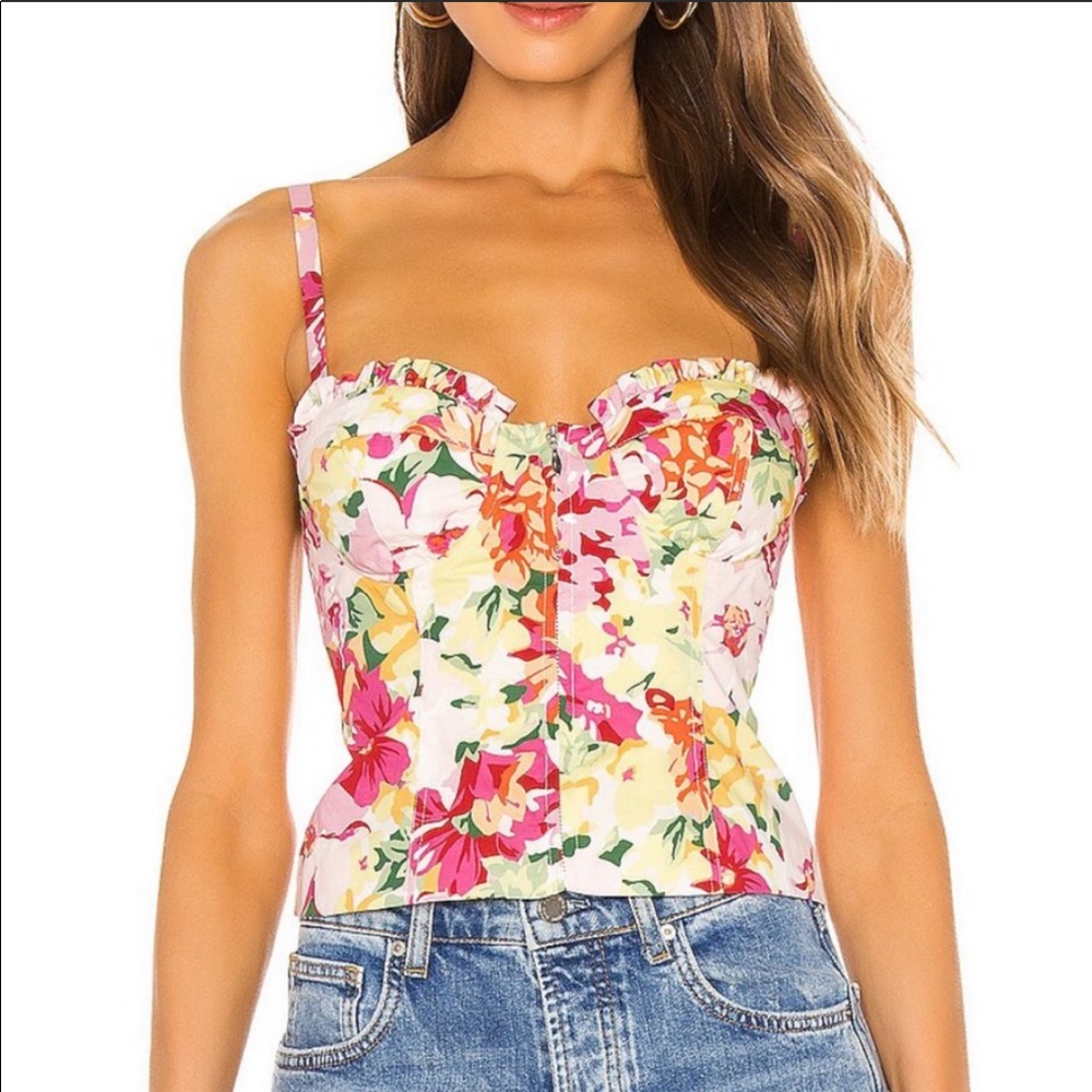 LPA Carrie Top bustier XS in Amali Floral